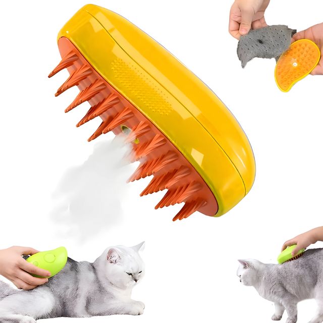 Steamy Cat Grooming Brush