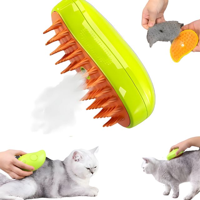 Steamy Cat Grooming Brush
