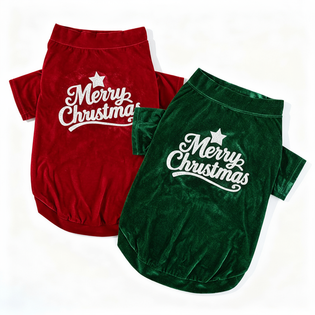 Dog Christmas Pajamas - Soft & Stretchy Holiday Pet Outfit for Winter and Fall