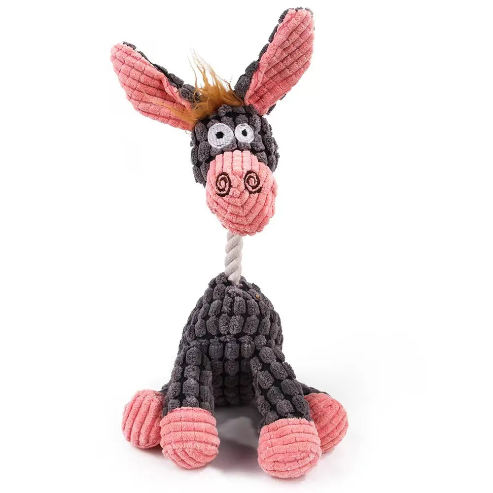 Plush Dog Chew Toys for Small and Large Dogs