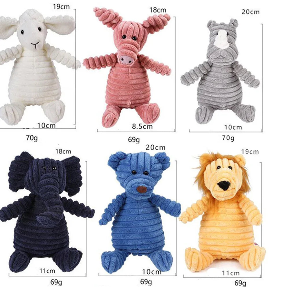 Plush Dog Chew Toys for Small and Large Dogs