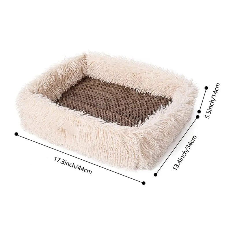 2-in-1 Cat Scratcher and Bed