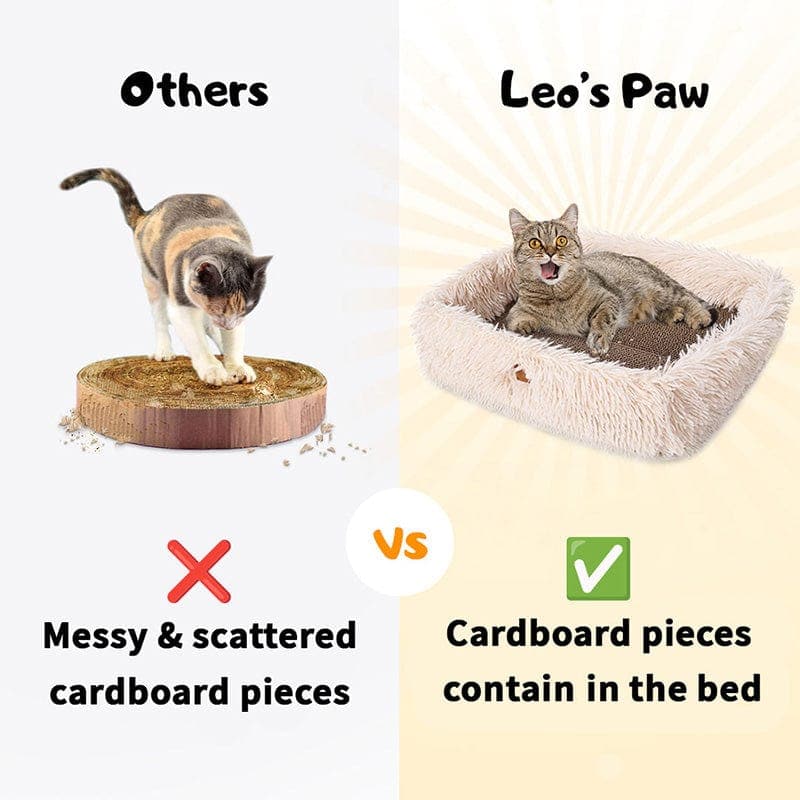 2-in-1 Cat Scratcher and Bed