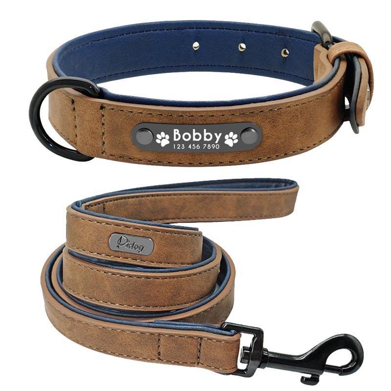 Personalized Leather Dog Collar