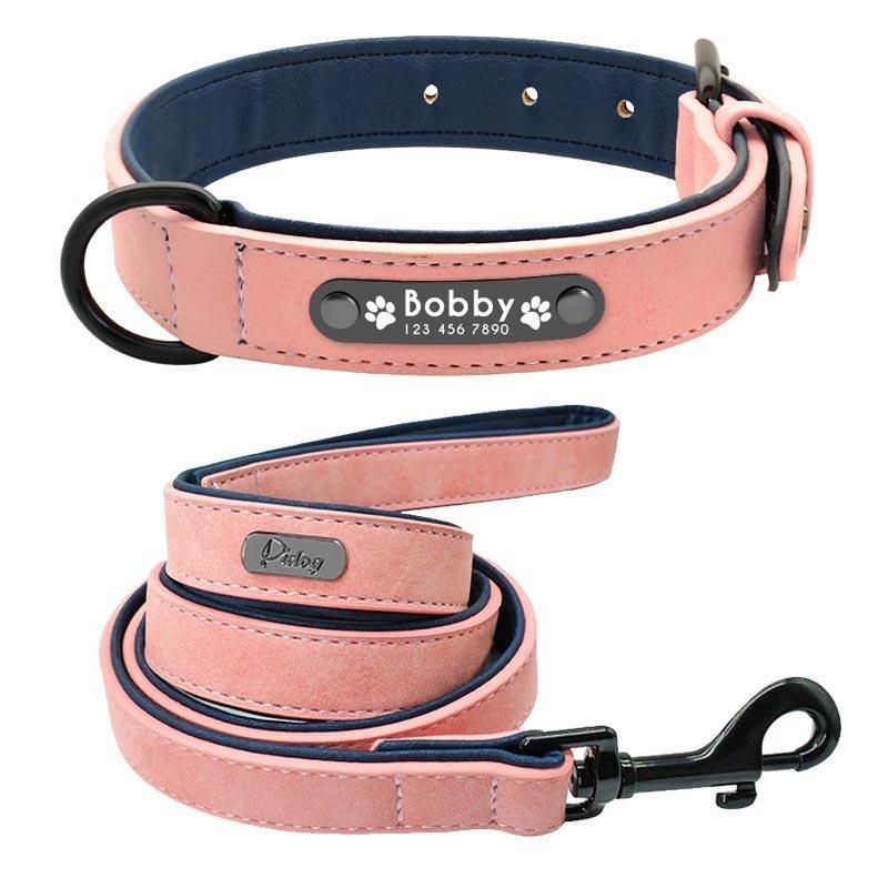 Personalized Leather Dog Collar