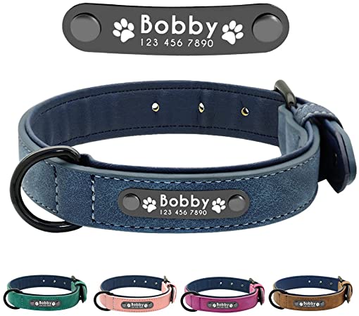 Personalized Leather Dog Collar