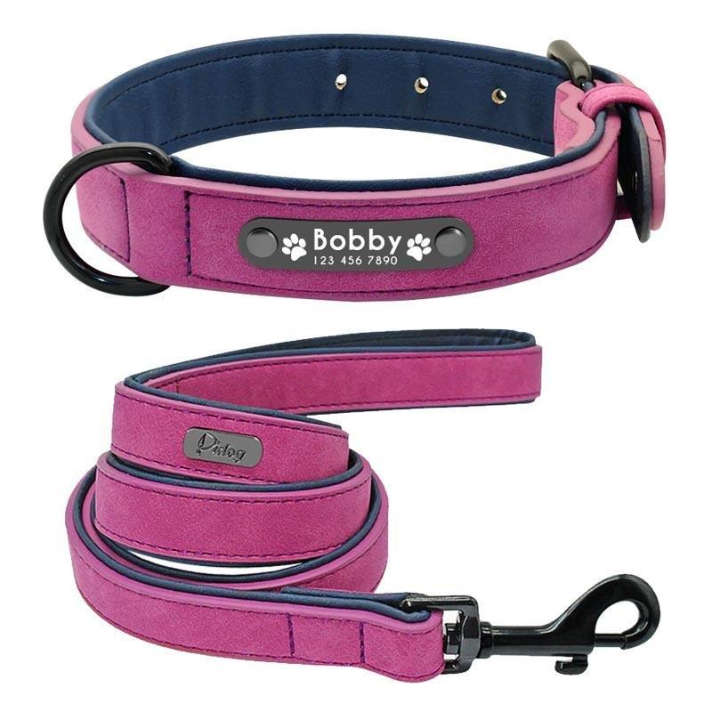 Personalized Leather Dog Collar