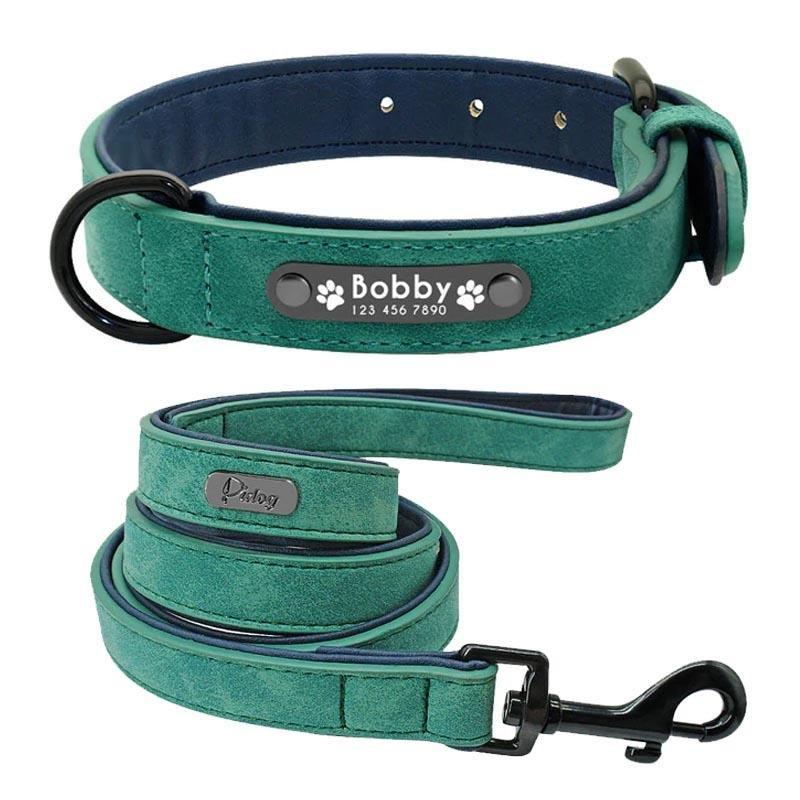 Personalized Leather Dog Collar
