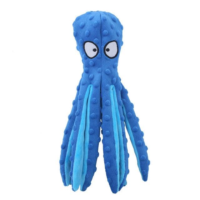 Octopus Plush Squeaky Dog Toy