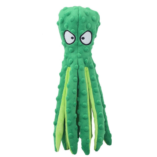 Octopus Plush Squeaky Dog Toy