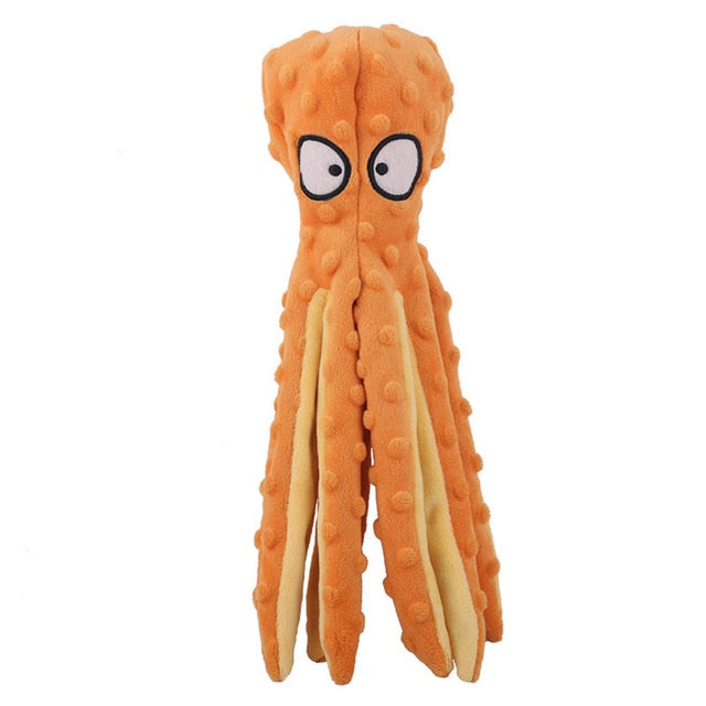 Octopus Plush Squeaky Dog Toy
