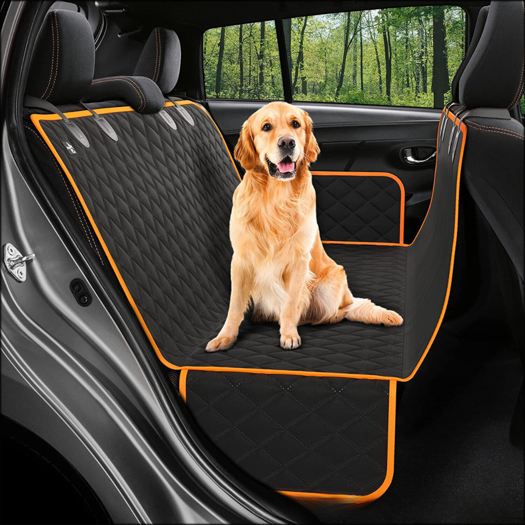 Waterproof Hard Bottom Dog Car Seat Cover Protects Seats from