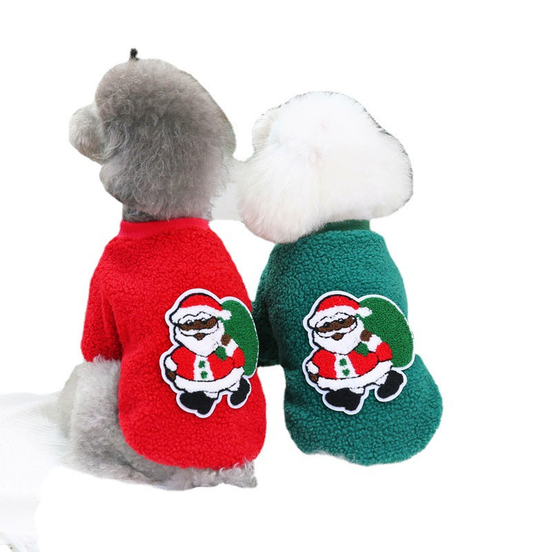 Holiday Dog Sweater - Warm Fleece Christmas Outfit