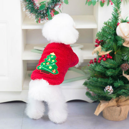 Holiday Dog Sweater - Warm Fleece Christmas Outfit
