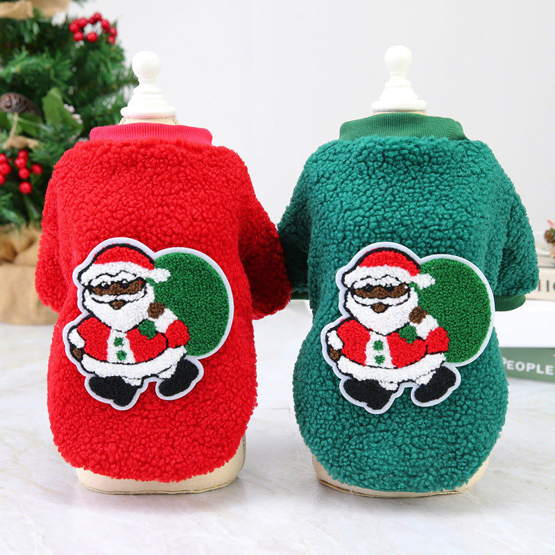 Holiday Dog Sweater - Warm Fleece Christmas Outfit