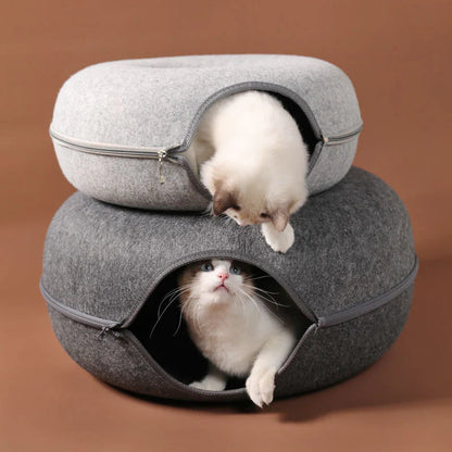 The Original Cat Peekaboo Cave Tunnel Bed