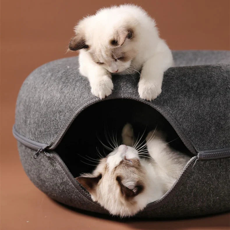 The Original Cat Peekaboo Cave Tunnel Bed