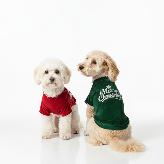 Dog Christmas Pajamas - Soft & Stretchy Holiday Pet Outfit for Winter and Fall