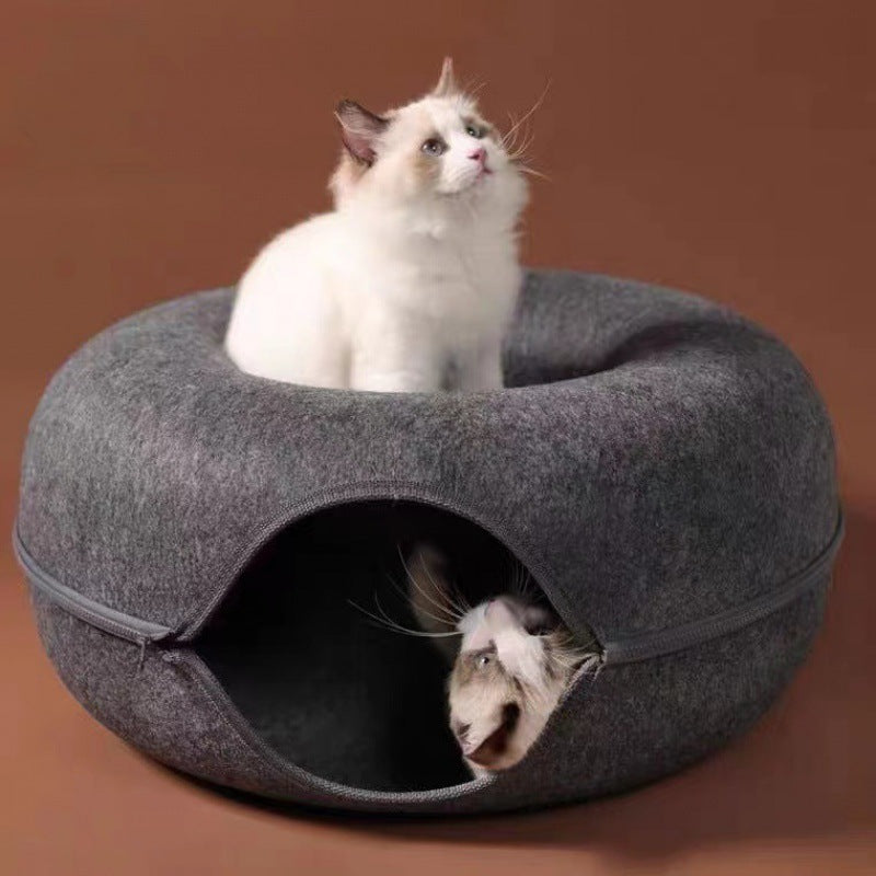 The Original Cat Peekaboo Cave Tunnel Bed