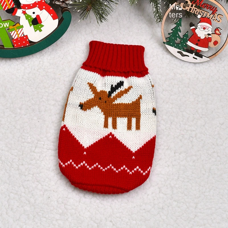 Christmas Knit Dog Sweater | Warm Winter Pet Clothes