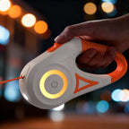 Automatic LED Retractable Dog Leash with Flashlight