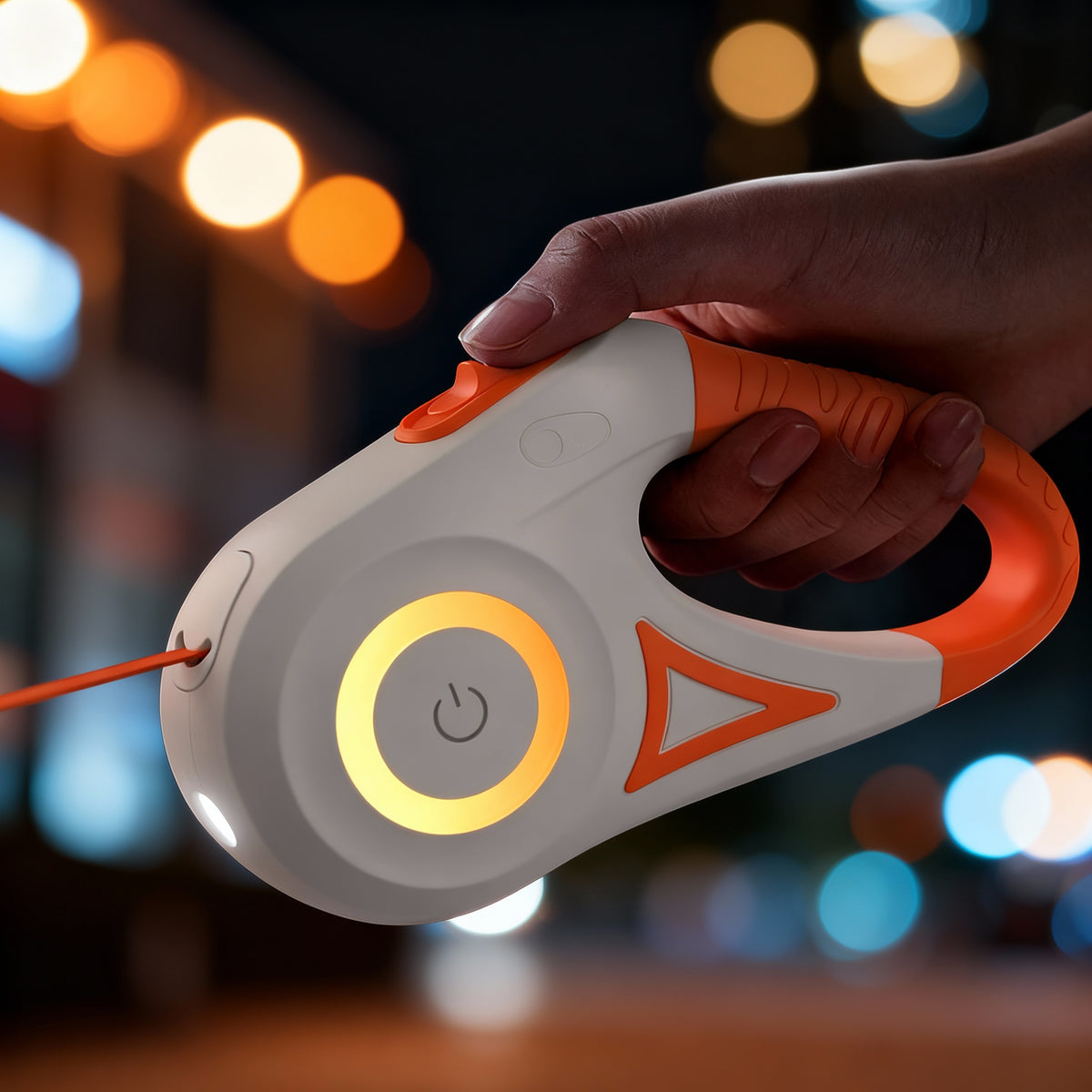 Automatic LED Retractable Dog Leash with Flashlight