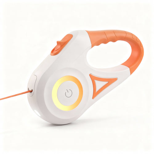 Automatic LED Retractable Dog Leash with Flashlight