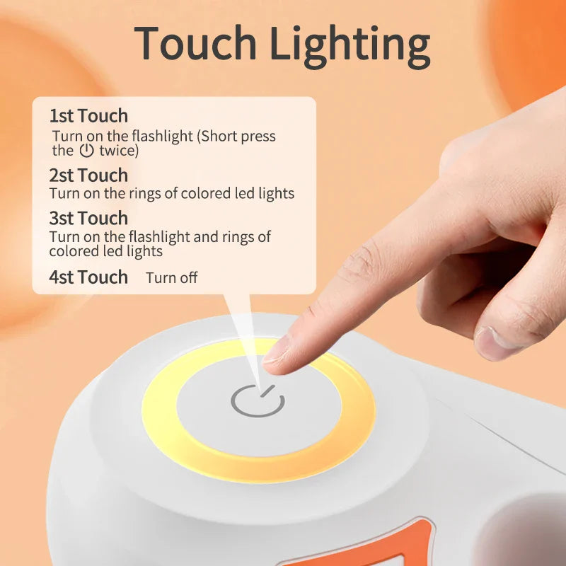 Automatic LED Retractable Dog Leash with Flashlight