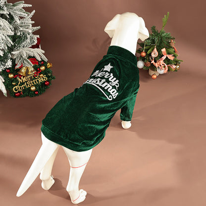 Dog Christmas Pajamas - Soft & Stretchy Holiday Pet Outfit for Winter and Fall