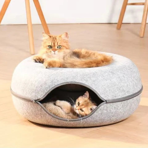 The Original Cat Peekaboo Cave Tunnel Bed