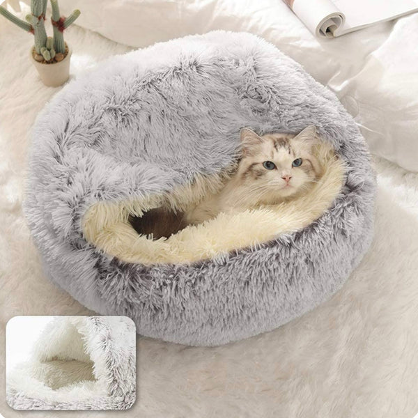 Cozy Cave Bed for Cats and Small Dogs