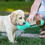 Portable Dog Water Bottle, Food Feeder and Bag Dispenser