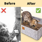2-in-1 Cat Scratcher and Bed