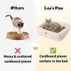 2-in-1 Cat Scratcher and Bed