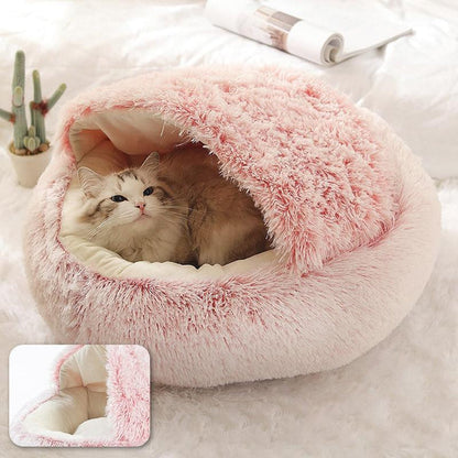 Cozy Cave Bed for Cats and Small Dogs