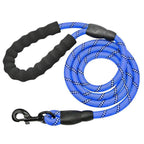 blue reflective dog leashes 
