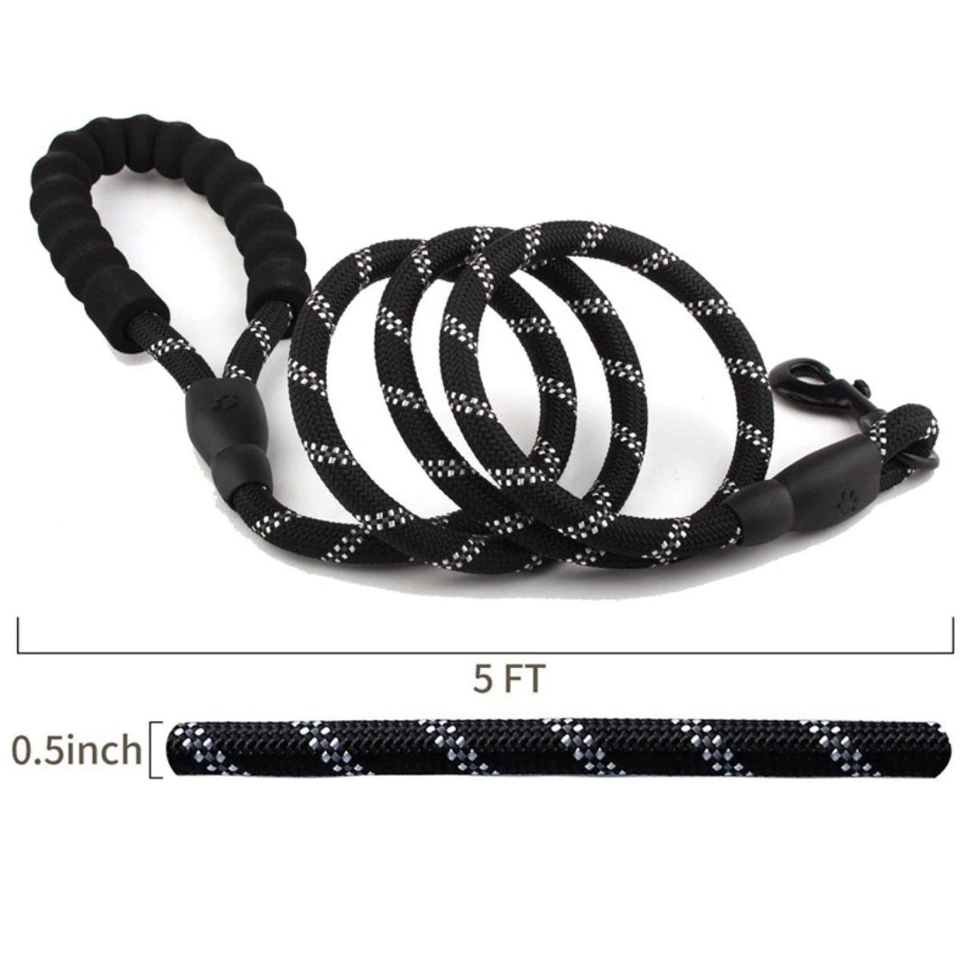 lenght ang wigth of reflective dog leashes 